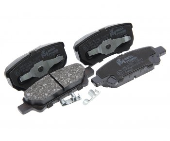 1 039 р. Колодки тормозные MITSUBISHI Lancer (03-),Outlander (03-) DODGE Caliber задние (4шт.) MEGAPOWER MEGAPOWER 350-33-100  с доставкой в г. Майкоп. Увеличить фотографию 1