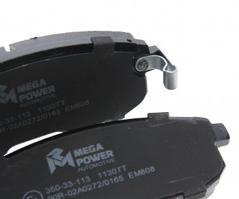 1 069 р. Колодки тормозные передние (4шт.) MEGAPOWER Nissan Teana 1 J31 дорестайлинг (2003-2005)  с доставкой в г. Майкоп. Увеличить фотографию 3