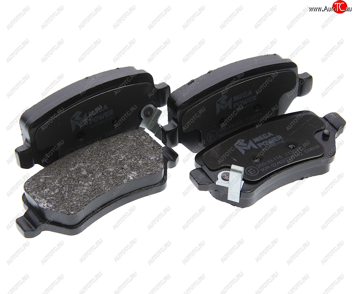 999 р. Колодки тормозные OPEL Astra G,H,Zafira A задние (4шт.) MEGAPOWER MEGAPOWER 350-33-115  с доставкой в г. Майкоп