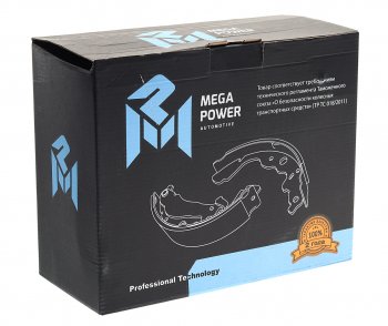 1 099 р. Колодки тормозные УАЗ длинные (4шт.) комплект MEGAPOWER MEGAPOWER 350-33-154  с доставкой в г. Майкоп. Увеличить фотографию 4