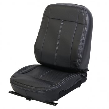 6 999 р. Авточехлы VW Polo Sedan (09-15) экокожа задняя спинка 40х60 черные,серая строчка CARFASHION CARFASHION 352118060604  с доставкой в г. Майкоп. Увеличить фотографию 1