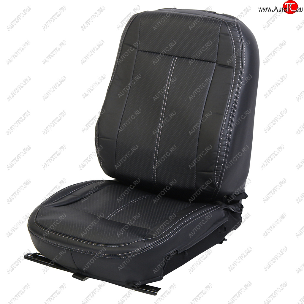 6 999 р. Авточехлы VW Polo Sedan (09-15) экокожа задняя спинка 40х60 черные,серая строчка CARFASHION CARFASHION 352118060604  с доставкой в г. Майкоп