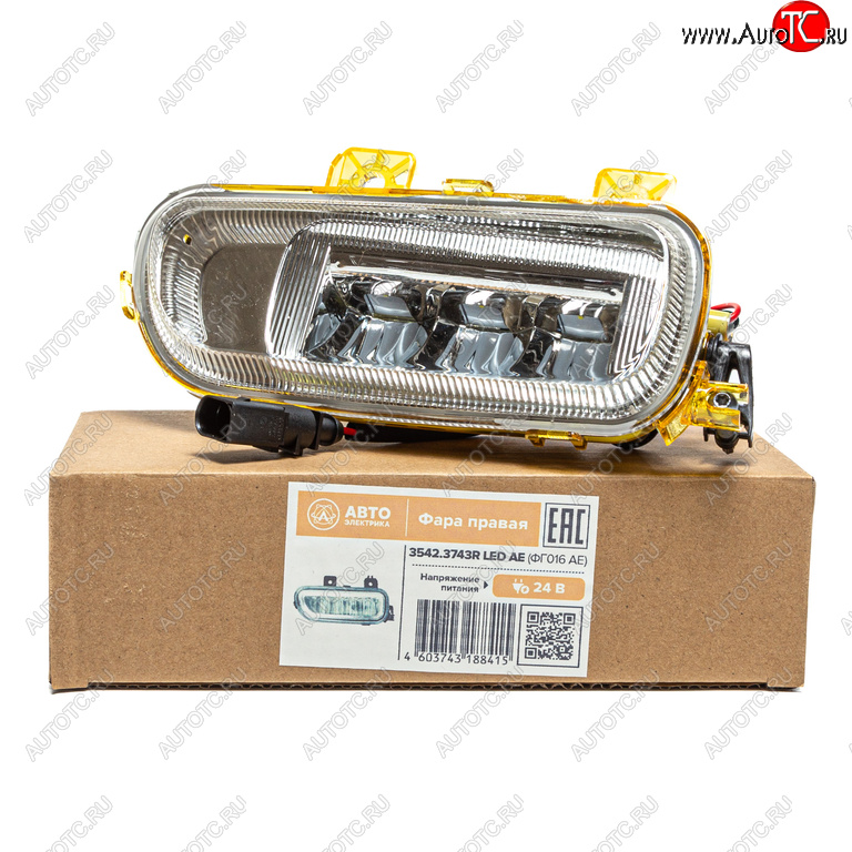 2 599 р. Фара противотуманная КАМАЗ-5490,MERCEDES Axor правая LED AVTOELECTRICA AVTOELECTRICA 3542.3743r led aе (фг016 ae)  с доставкой в г. Майкоп