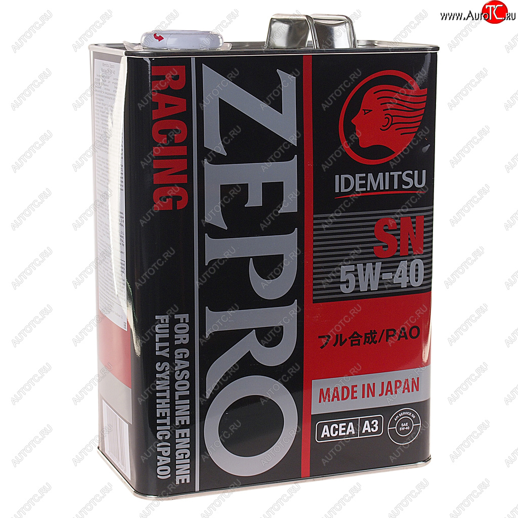 8 599 р. Масло моторное ZEPRO RACING 3585-41 5W40 синт.4л IDEMITSU IDEMITSU 3585-004  с доставкой в г. Майкоп