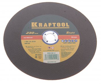 235 р. Круг отрезной по металлу 230х1.9х22мм KRAFTOOL KRAFTOOL 36250-230-1.9  с доставкой в г. Майкоп. Увеличить фотографию 1