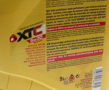 6 999 р. Масло моторное XTC 5W30 синт.5л BARDAHL BARDAHL 36313  с доставкой в г. Майкоп. Увеличить фотографию 2