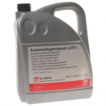6 899 р. Масло трансмиссионное ATF для АКПП (MB236.14) 5л FEBI FEBI 36449  с доставкой в г. Майкоп. Увеличить фотографию 1