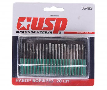 499 р. Шарошки для гравера набор 20шт. алмазные USP USP 36485  с доставкой в г. Майкоп. Увеличить фотографию 1