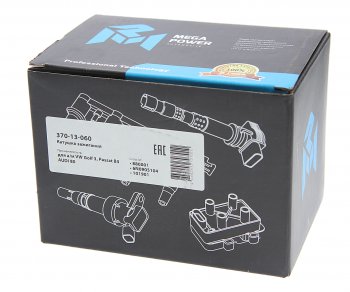 1 599 р. Катушка зажигания VW Golf 3,Passat B3 AUDI 80 MEGAPOWER MEGAPOWER 370-13-060  с доставкой в г. Майкоп. Увеличить фотографию 5