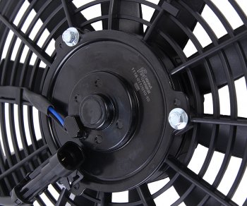 2 399 р. Вентилятор ВАЗ-1118,2190 (-14) радиатора кондиционера в сборе MEGAPOWER MEGAPOWER 370-15-017  с доставкой в г. Майкоп. Увеличить фотографию 3