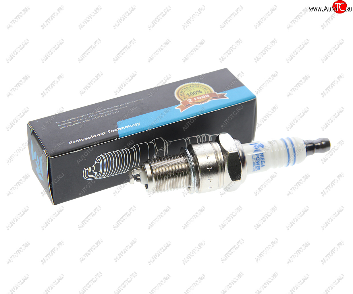 165 р. Свеча зажигания DAEWOO Matiz,Tico CHEVROLET Aveo (1.2) HONDA Jazz TOYOTA Corolla (1шт.) MEGAPOWER MEGAPOWER 370-31-003  с доставкой в г. Майкоп