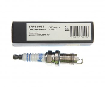 529 р. Свеча зажигания AUDI A3 (07-) (1.4) VW Golf (07-) (1.4),Touran (06-),Tiguan (07-) (1шт.) MEGAPOWER MEGAPOWER 370-31-031  с доставкой в г. Майкоп. Увеличить фотографию 3