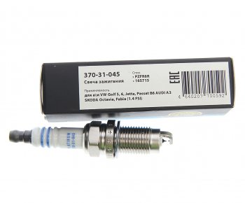 339 р. Свеча зажигания VW Golf 5,6,Jetta,Passat B6 AUDI A3 SKODA Octavia,Fabia (1.4 FSI) (1шт.) MEGAPOWER MEGAPOWER 370-31-045  с доставкой в г. Майкоп. Увеличить фотографию 3