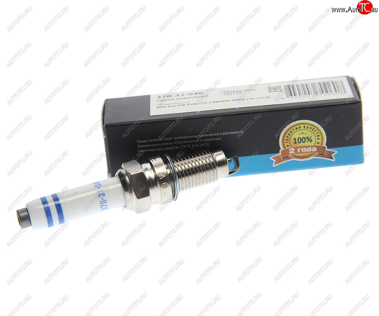 154 р. Свеча зажигания VW Polo (15-) SKODA Fabia (15-) (1.0) (1шт.) MEGAPOWER MEGAPOWER 370-31-046  с доставкой в г. Майкоп