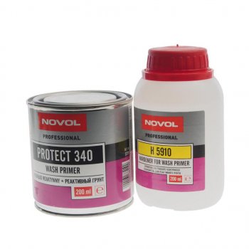 1 099 р. Грунт кислотный PROTECT 340 0.2л с отвердителем Н5910 0.2л NOVOL NOVOL 37219  с доставкой в г. Майкоп. Увеличить фотографию 1