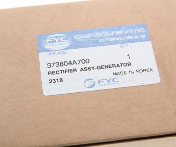1 299 р. Мост диодный HYUNDAI HD35 (17-) (D4CB) генератора FYC FYC 37380-4a700  с доставкой в г. Майкоп. Увеличить фотографию 3