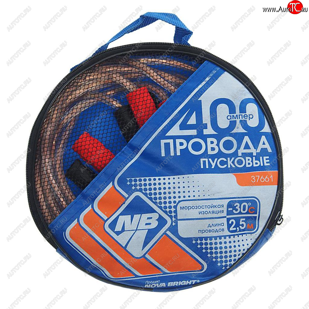 559 р. Провода для прикуривания 400А 2.5м NOVA BRIGHT NOVA BRIGHT 37661  с доставкой в г. Майкоп