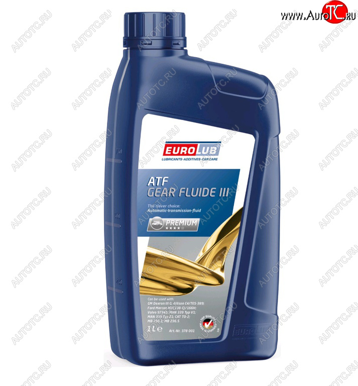 1 529 р. Масло трансмиссионное ATF GEAR FLUIDE III 1л EUROLUB EUROLUB 378001  с доставкой в г. Майкоп