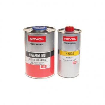 3 499 р. Лак акриловый NOVAKRYL 570 MS 2+1 1л c отвердителем H5120 0.5л NOVOL NOVOL 38071  с доставкой в г. Майкоп. Увеличить фотографию 1