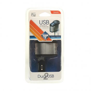 459 р. Разветвитель прикуривателя 1-но гнездовой 12-24V 2USB 2.1A NOVA BRIGHT NOVA BRIGHT 38449  с доставкой в г. Майкоп. Увеличить фотографию 1