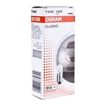 45 р. Лампа 12V T4W BA9s OSRAM OSRAM 3893clc  с доставкой в г. Майкоп. Увеличить фотографию 4