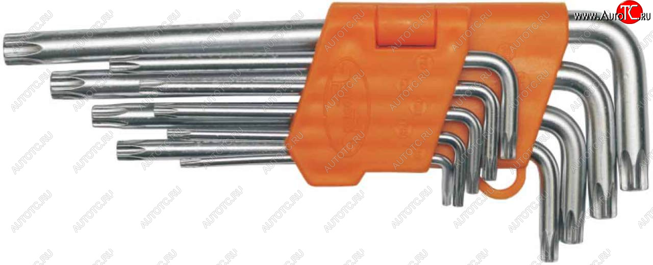 389 р. Набор ключей TORX T10-Т50 Г-образных 9 предметов Professional АВТОДЕЛО АВТОДЕЛО 39151  с доставкой в г. Майкоп