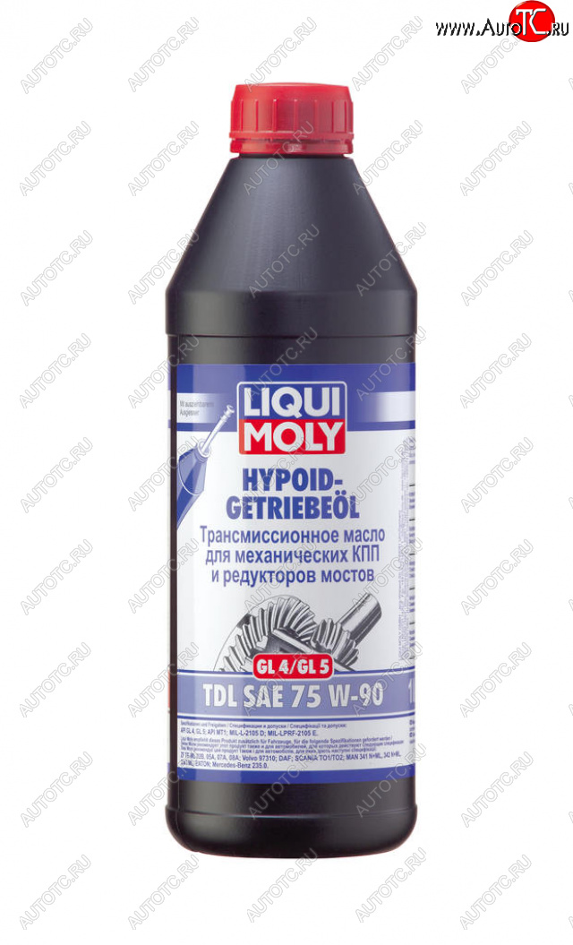 2 599 р. Масло трансмиссионное TDL HYPOID-GETRIEBEOIL GL45 75W90 псинт.1л LIQUI MOLY LIQUI MOLY 3945  с доставкой в г. Майкоп