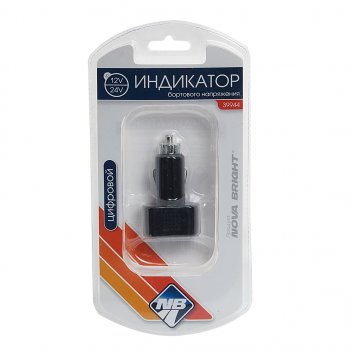 319 р. Вольтметр в прикуриватель 12-24V NOVA BRIGHT NOVA BRIGHT 39944  с доставкой в г. Майкоп. Увеличить фотографию 1