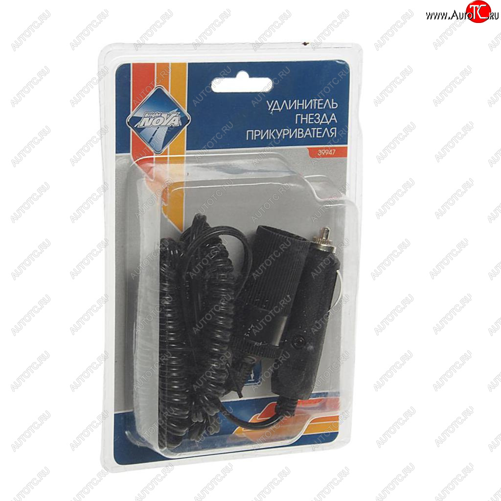 299 р. Удлинитель прикуривателя 12-24V 3м. NOVA BRIGHT NOVA BRIGHT 39947  с доставкой в г. Майкоп
