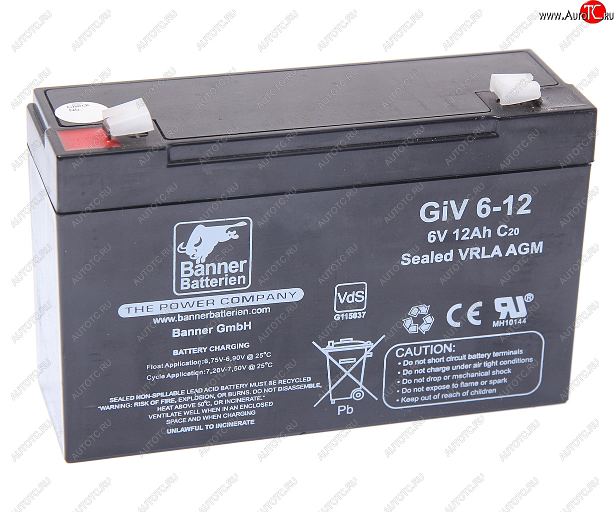 2 699 р. Аккумулятор BANNER GIV 12Ач BANNER 3ст12 giv 06-12  с доставкой в г. Майкоп