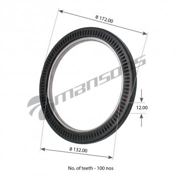 1 129 р. Сальник MAN ступицы задней (132x172x12) MANSONS MANSONS 400.621  с доставкой в г. Майкоп. Увеличить фотографию 5