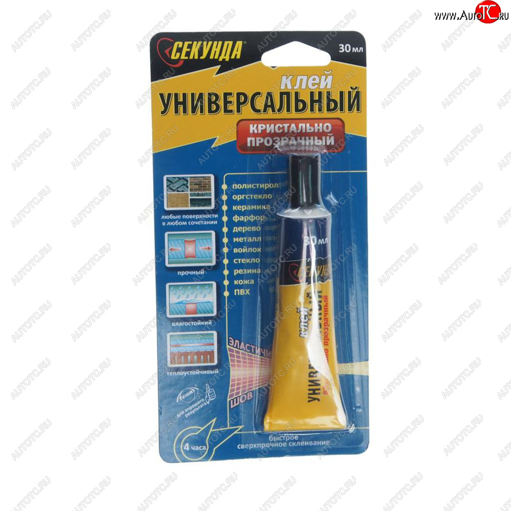 156 р. Клей универсальный прозрачный 30мл СЕКУНДА ASD 403-108  с доставкой в г. Майкоп