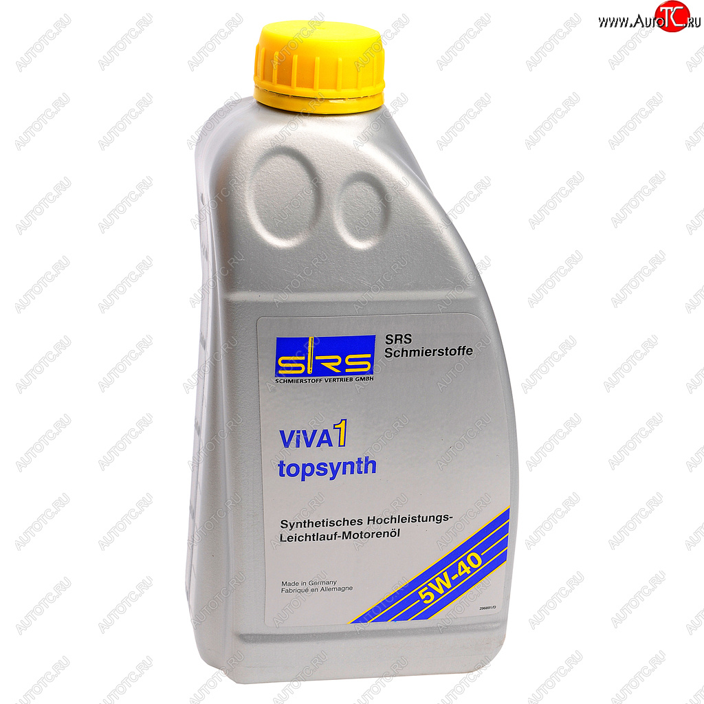 1 499 р. Масло моторное VIVA 1 TOPSYNTH 5W40 синт.1л SRS SRS 4033885000441  с доставкой в г. Майкоп