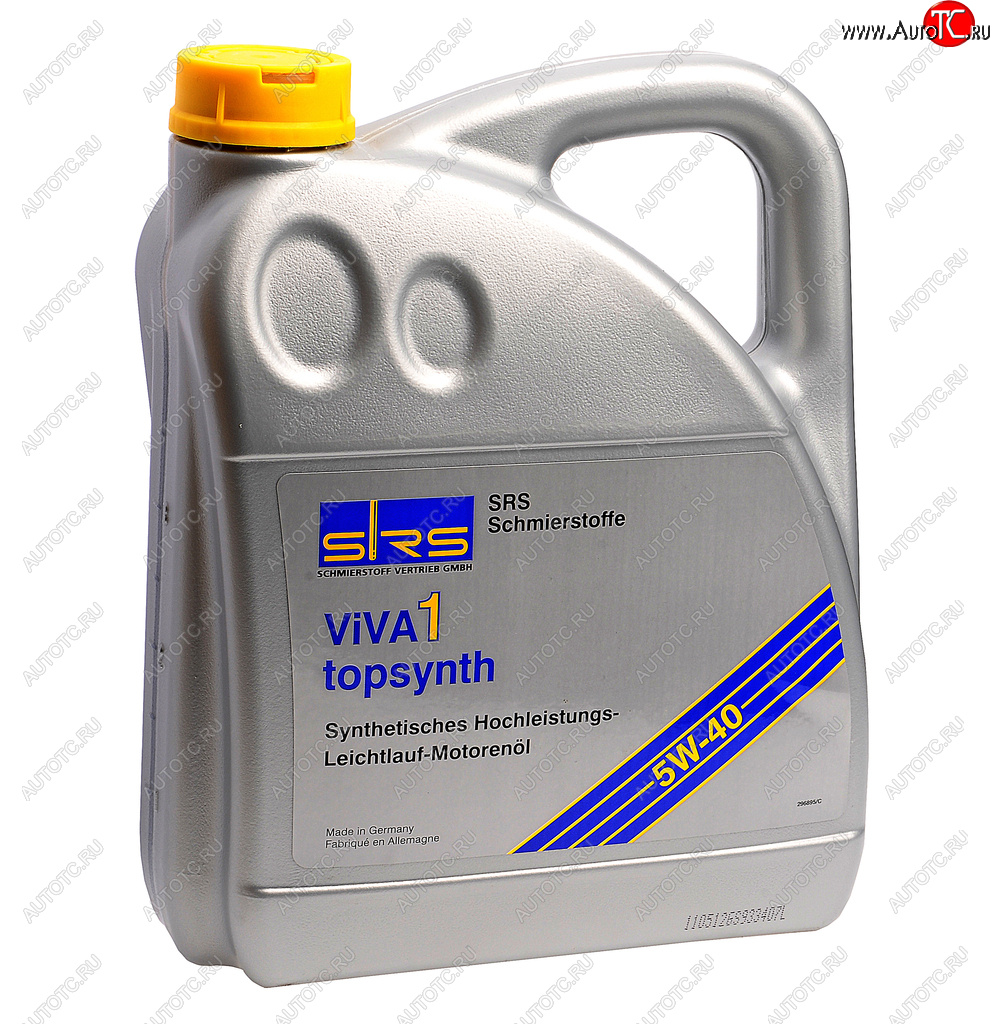 5 949 р. Масло моторное VIVA 1 TOPSYNTH 5W40 синт.4л SRS SRS 4033885000458  с доставкой в г. Майкоп