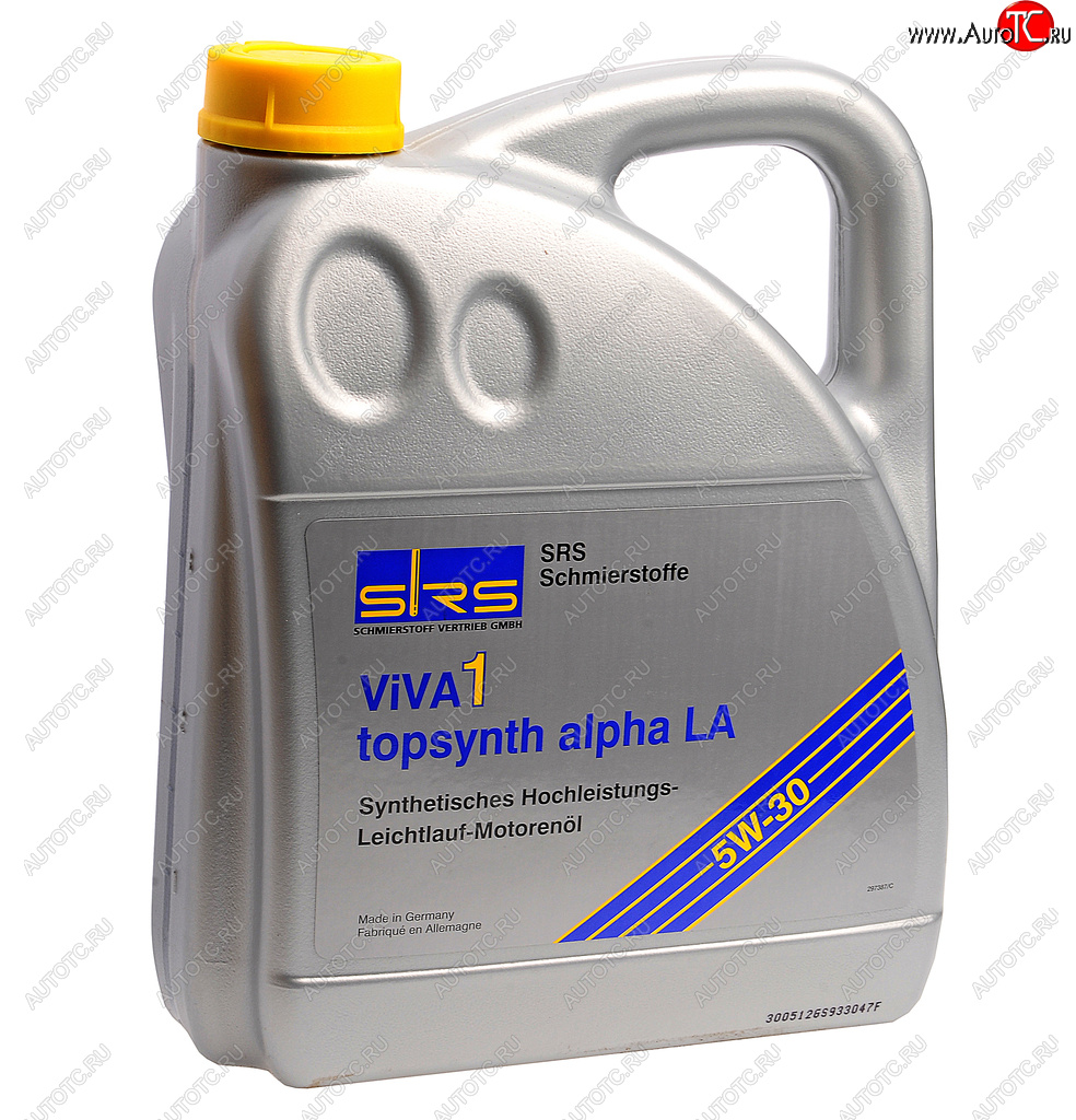 5 999 р. Масло моторное VIVA 1 TOPSYNTH ALPHA LA 5W30 синт.4л SRS SRS 4033885000540  с доставкой в г. Майкоп