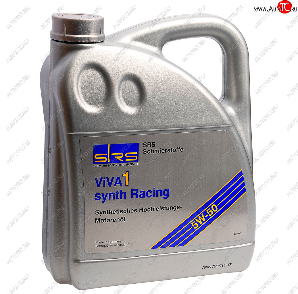 6 199 р. Масло моторное VIVA 1 SYNTH RACING 5W50 синт.4л SRS SRS 4033885000861  с доставкой в г. Майкоп