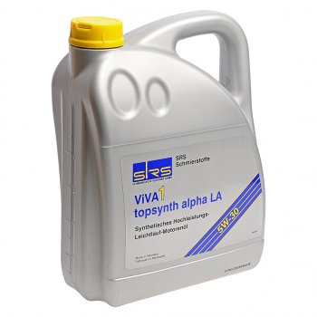 6 549 р. Масло моторное VIVA 1 TOPSYNTH ALPHA LA 5W30 синт.5л SRS SRS 4033885001127  с доставкой в г. Майкоп. Увеличить фотографию 1