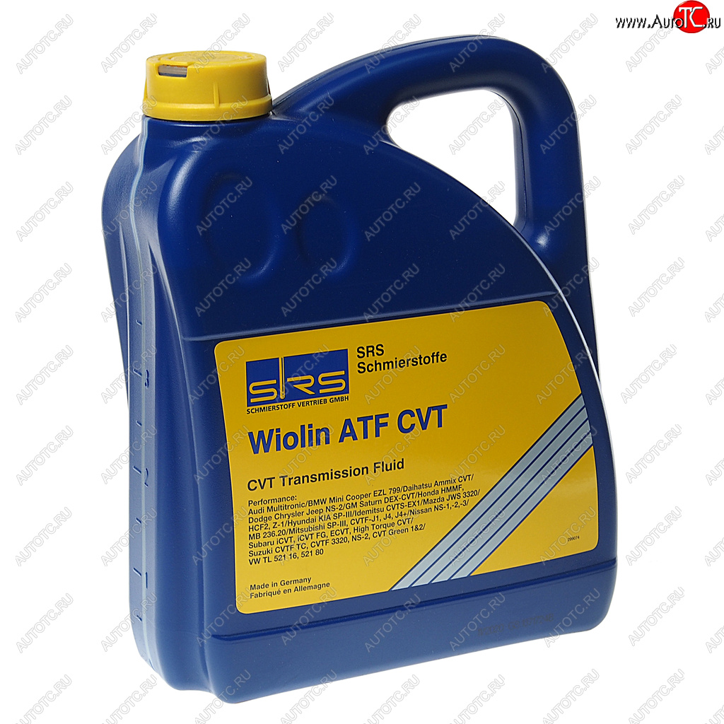 6 199 р. Масло трансмиссионное WIOLIN ATF CVT (ЖЕЛТОЕ) 4л SRS SRS 403388500193  с доставкой в г. Майкоп