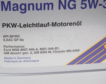 6 999 р. Масло моторное MAGNUM  NG 5W30 синт.5л SRS SRS 4033885001950  с доставкой в г. Майкоп. Увеличить фотографию 2