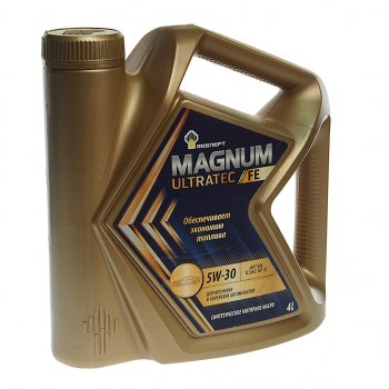 2 969 р. Масло моторное MAGNUM Ultratec FE 5W30 SNGF-5 синт.4л РОСНЕФТЬ РОСНЕФТЬ 40816342  с доставкой в г. Майкоп. Увеличить фотографию 1