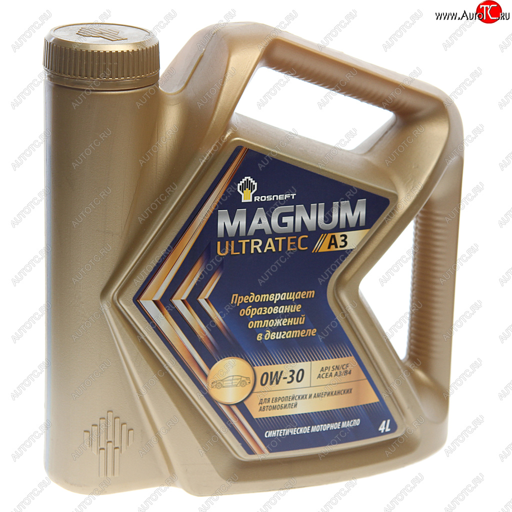 3 599 р. Масло моторное MAGNUM Ultratec A3 0W30 SNCFA3B4 синт.4л РОСНЕФТЬ РОСНЕФТЬ 40816842  с доставкой в г. Майкоп