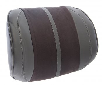 1 399 р. Подушка поясничная экокожа-велюр т.серая-серая Flex M CARFASHION CARFASHION 41567  с доставкой в г. Майкоп. Увеличить фотографию 1