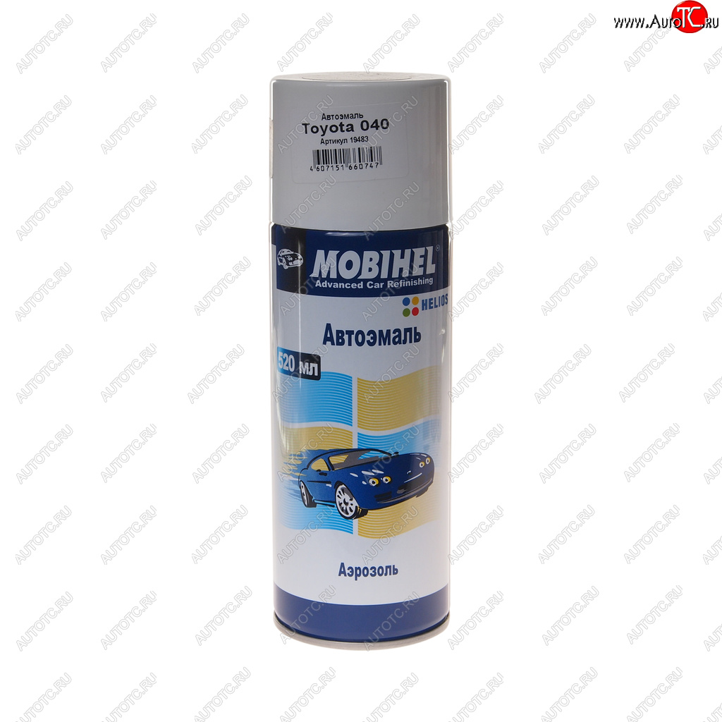489 р. Краска 040 белая супер аэрозоль 520мл Helios MOBIHEL MOBIHEL 41948302а  с доставкой в г. Майкоп