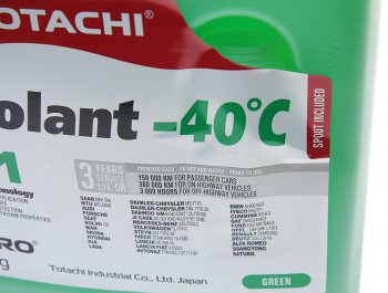 1 149 р. Антифриз зеленый -40C 5кг G11 NIRO Coolant TOTACHI TOTACHI 43205  с доставкой в г. Майкоп. Увеличить фотографию 2