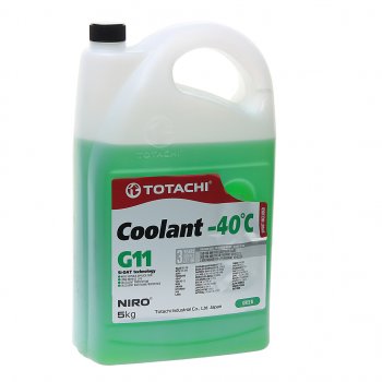 1 149 р. Антифриз зеленый -40C 5кг G11 NIRO Coolant TOTACHI TOTACHI 43205  с доставкой в г. Майкоп. Увеличить фотографию 1