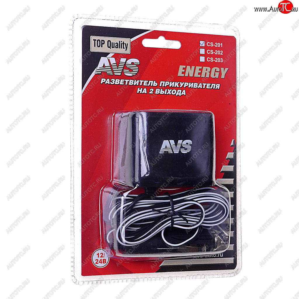 539 р. Разветвитель прикуривателя 2-х гнездовой 12V-24V с удлинителем AVS AVS 43224  с доставкой в г. Майкоп