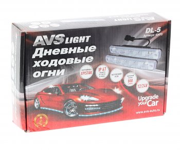 1 799 р. Огни ходовые дневного света 12V 5 светодиодов AVS AVS 43473  с доставкой в г. Майкоп. Увеличить фотографию 2
