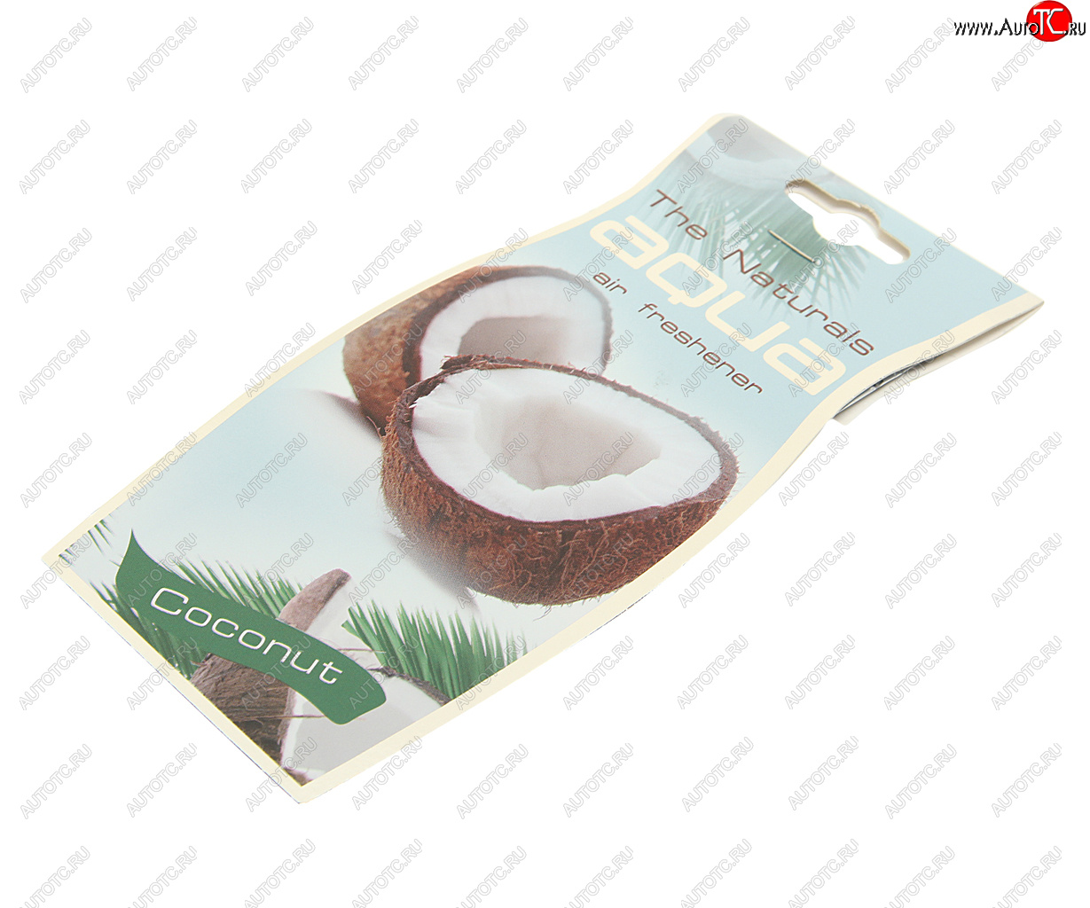 138 р. Ароматизатор подвесной пластина (coconut) Natural Flavor Drop AQUA AQUA 44039  с доставкой в г. Майкоп