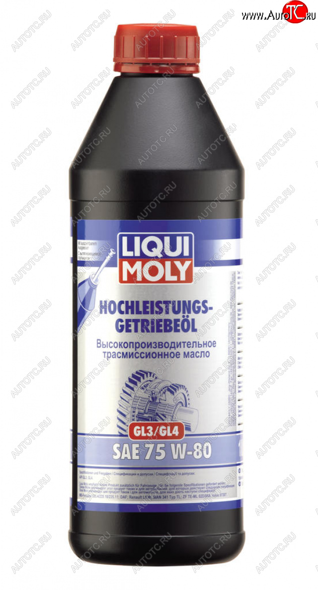 3 289 р. Масло трансмиссионное GL34 75W80 синт.1л LIQUI MOLY LIQUI MOLY 4427  с доставкой в г. Майкоп