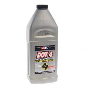 296 р. Жидкость тормозная DOT-4 0.91кг UNIX ПКФ СВ-ХИМ 4600169  с доставкой в г. Майкоп. Увеличить фотографию 1